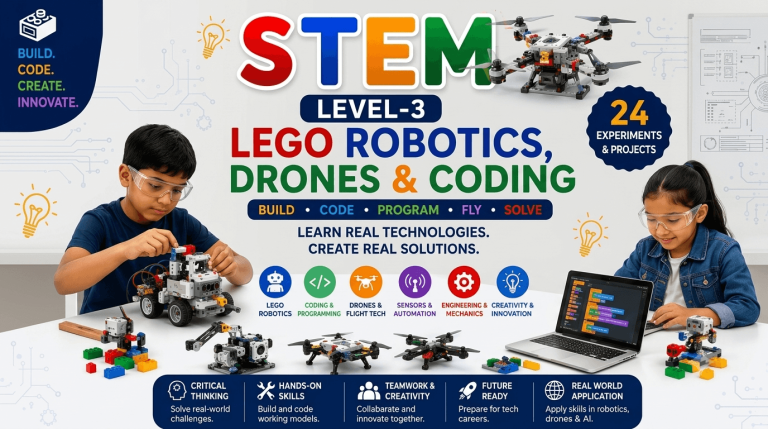 LEGO Robotics, Coding & Drones (STEM Level-3)